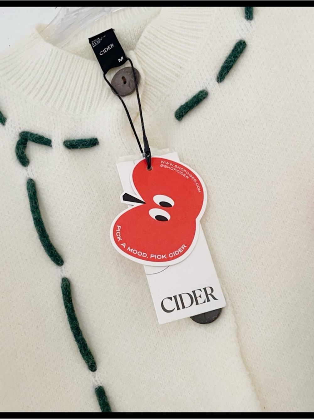 {Cider} Pocket Full O’Posies Flower Cardigan Sweater - Picture 5 of 7